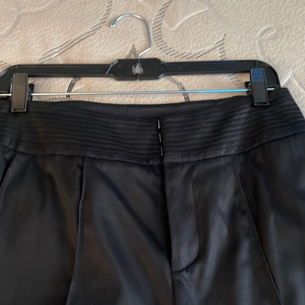 Black stitched wide leg Vintage pants